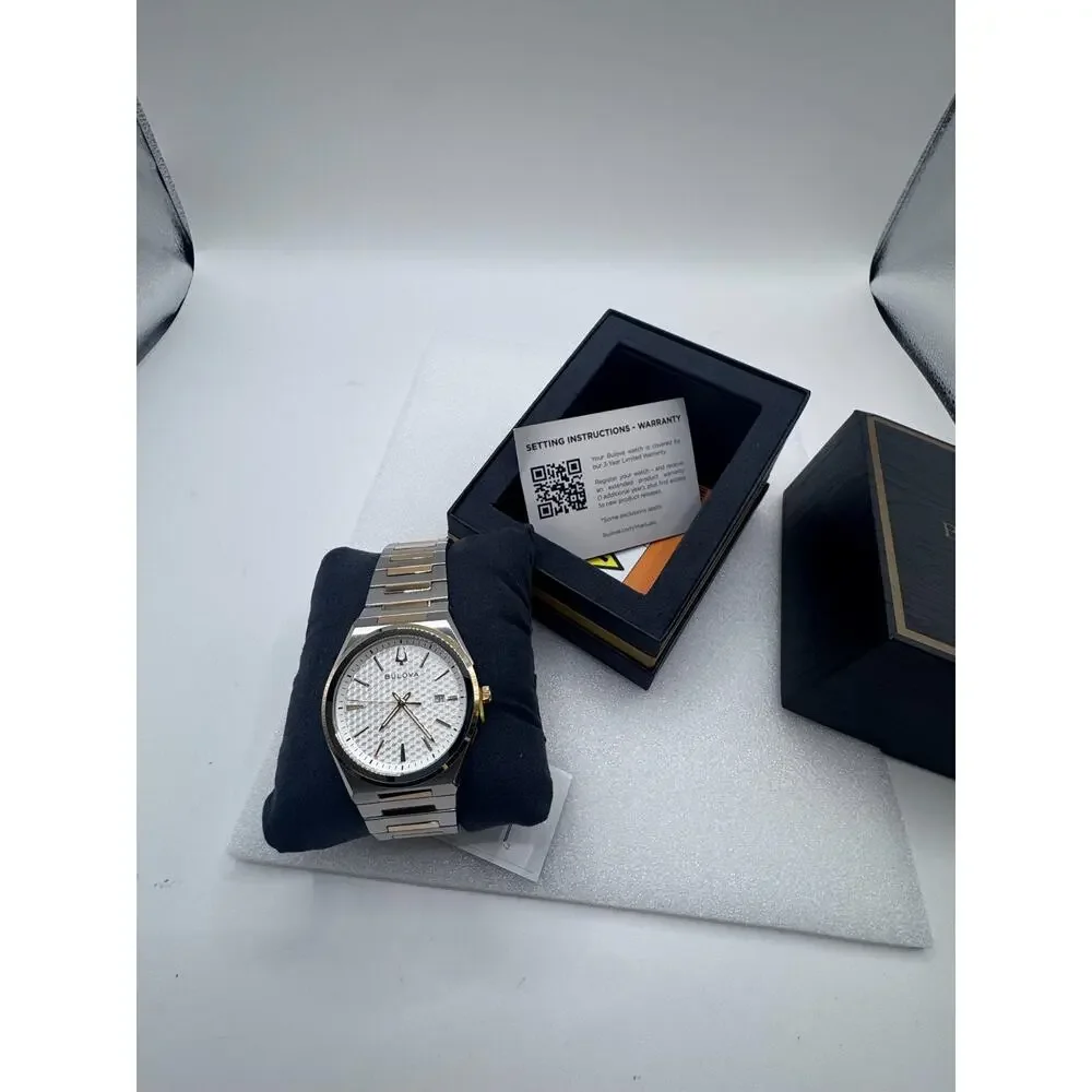 Bulova Classic Two-Tone Stainless Steel Quartz Men's Watch 98B424 MSRP $399